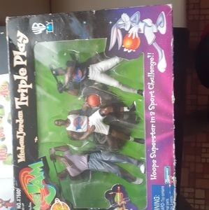 rare vintage Michael Jordan space jam triple play